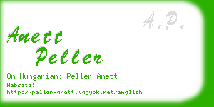 anett peller business card